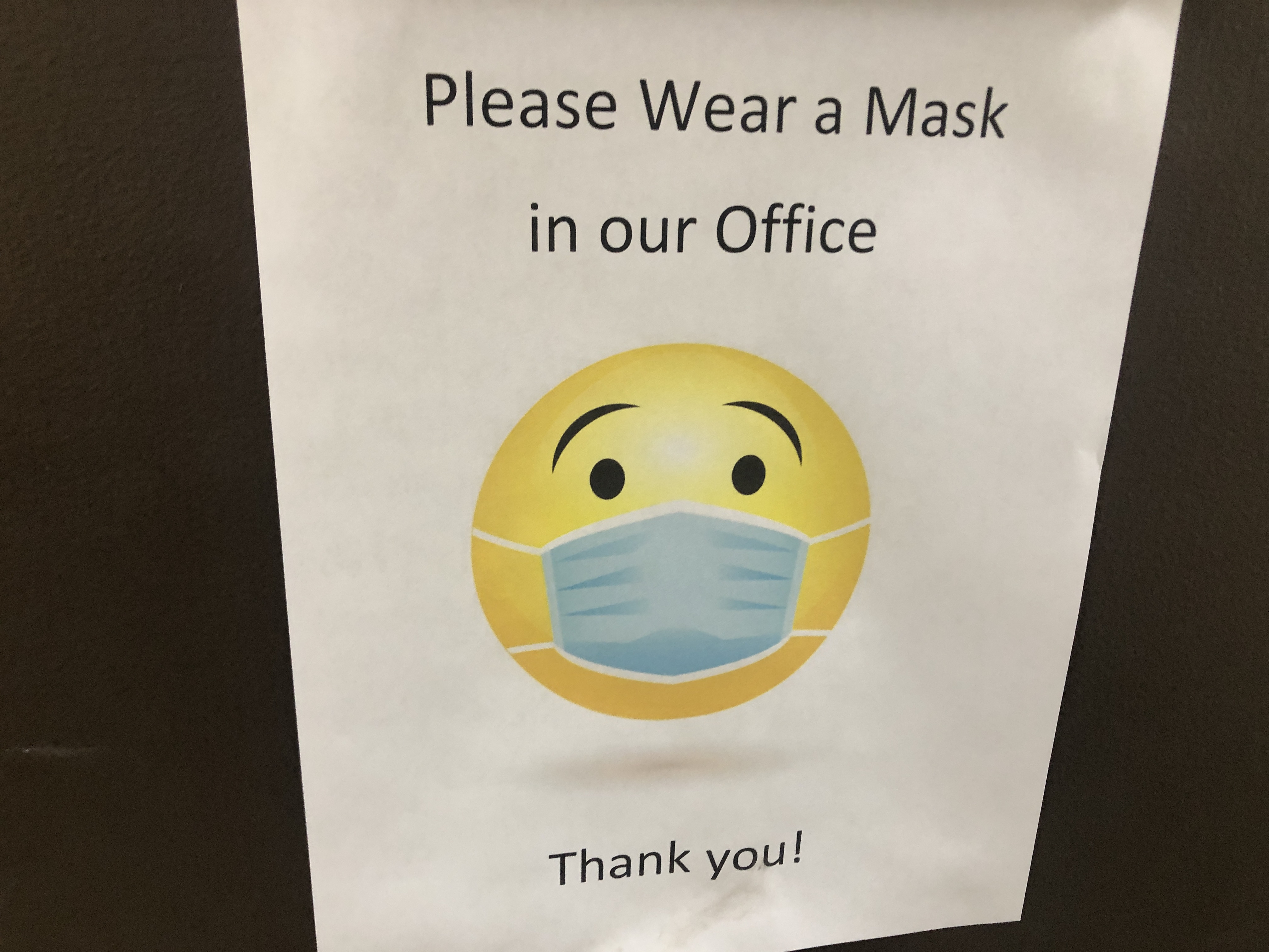 mask notice